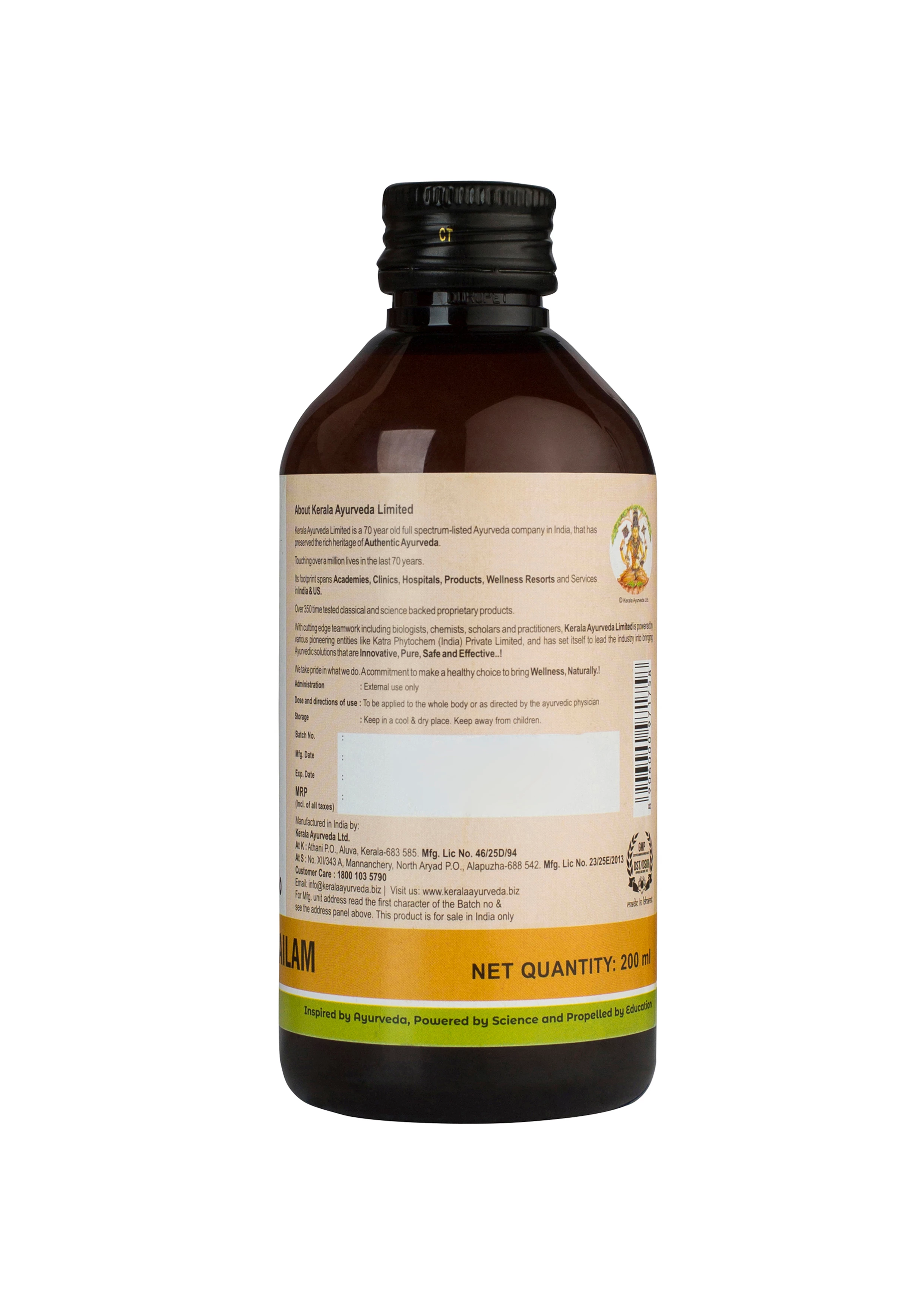 Kerala Ayurveda Balaswagandhadi Thailam, 200 ml-3.webp